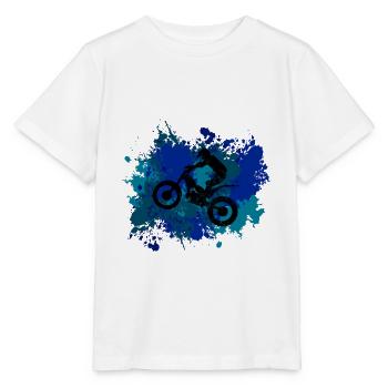 Trial Bike - Stanley/Stella MINI CREATOR Kids’ T-Shirt - white - Front - Maike (125cm)