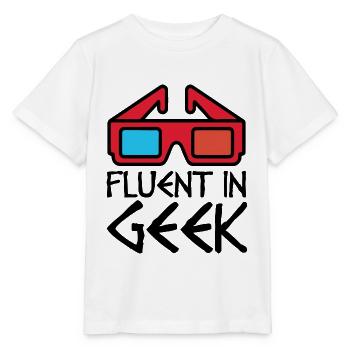 Geek computer nerd - Stanley/Stella MINI CREATOR Kids’ T-Shirt - white - Front - Maike (125cm)
