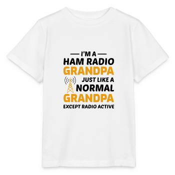 Amateur de radio amateur Ham Papa Papy Gift - T-shirt bio MINI CREATOR Stanley/Stella Enfant - blanc - Devant - Maike (125cm)