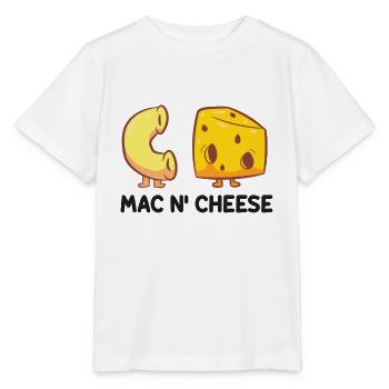 Cheese Macaroni Love Mac And Cheese Mac & Cheese - T-shirt bio MINI CREATOR Stanley/Stella Enfant - blanc - Devant - Maike (125cm)