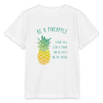 be a pineapple - T-shirt bio MINI CREATOR Stanley/Stella Enfant - blanc - Devant - Maike (125cm)