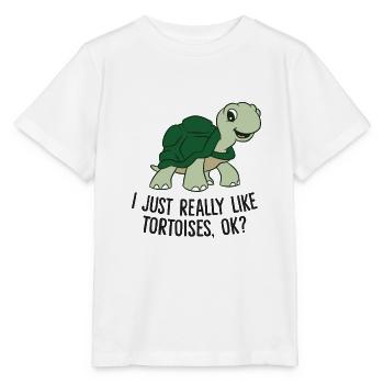 J’aime les tortues Tout simplement Ok - T-shirt bio MINI CREATOR Stanley/Stella Enfant - blanc - Devant - Maike (125cm)