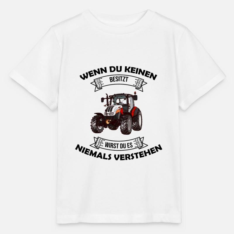 Steyr Austria Trecker Landwirtschaft Geschenkidee - Stanley/Stella Kinder T-Shirt MINI CREATOR - Weiß