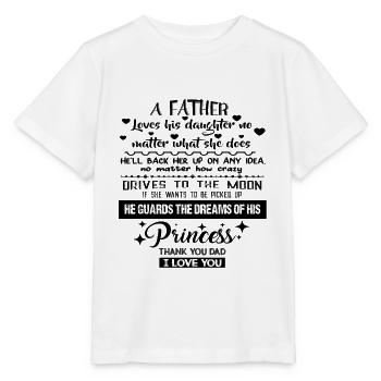 Ein Vater Vater Tochter Gedichte danke Papa - Stanley/Stella Kinder T-Shirt MINI CREATOR  - Weiß - Vorne - Maike (125cm)