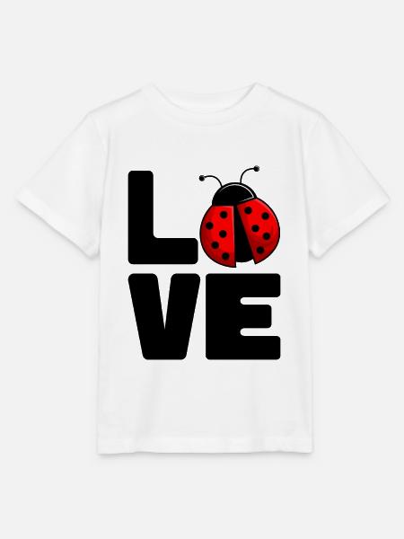 Marienkäfer - Stanley/Stella Kinder T-Shirt MINI CREATOR - Weiß