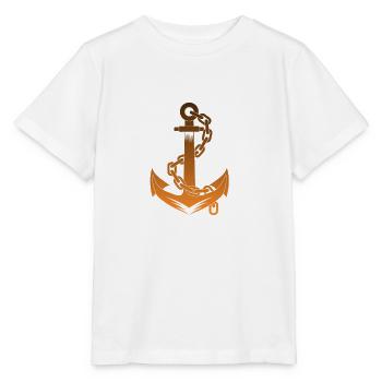 Bateau ancre bateau à moteur voile - T-shirt bio MINI CREATOR Stanley/Stella Enfant - blanc - Devant - Maike (125cm)