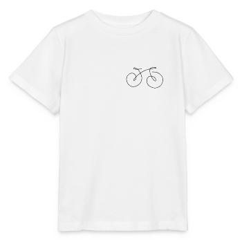 LINEPIC FAHRRAD | Fahrrad | Räder Geschwindigkeit - Stanley/Stella Kinder T-Shirt MINI CREATOR  - Weiß - Vorne - Maike (125cm)