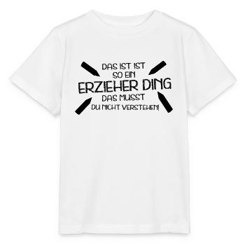 Geschenk Erzieher - Stanley/Stella Kinder T-Shirt MINI CREATOR  - Weiß - Vorne - Maike (125cm)