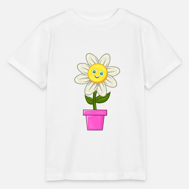 Gänseblümchen - Stanley/Stella Kinder T-Shirt MINI CREATOR  - Weiß