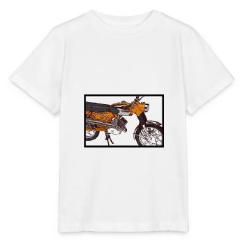 Zündapp Mofa Moped Oldtimer Geschenkidee - Stanley/Stella Kinder T-Shirt MINI CREATOR  - Weiß - Vorne - Maike (125cm)