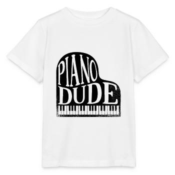 Klavier Piano Dude - Stanley/Stella Kinder T-Shirt MINI CREATOR  - Weiß - Vorne - Maike (125cm)