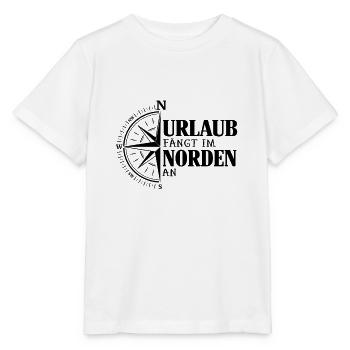 Norden Urlaub faengt an - Stanley/Stella Kinder T-Shirt MINI CREATOR  - Weiß - Vorne - Maike (125cm)
