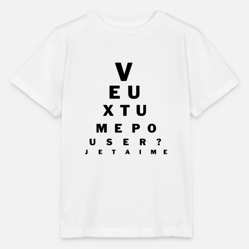 Demande en mariage Demande en mariage médecin yeux - T-shirt bio MINI CREATOR Stanley/Stella Enfant - blanc