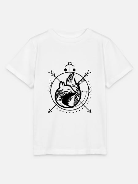 Krafttier Fuchs - Stanley/Stella Kinder T-Shirt MINI CREATOR - Weiß