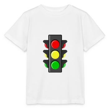 Feu de circulation permis de conduire école de conduite - T-shirt bio MINI CREATOR Stanley/Stella Enfant - blanc - Devant - Maike (125cm)