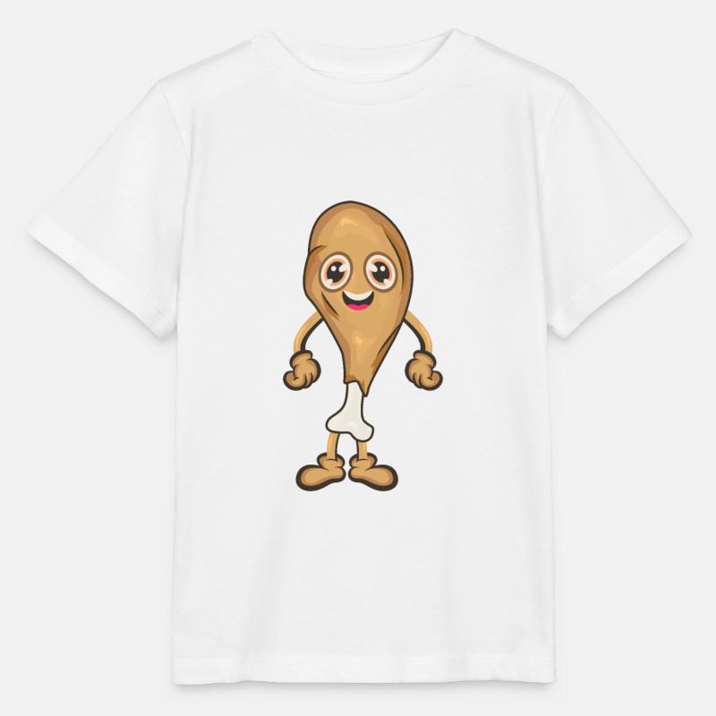 Hähnchen Keule Chicken Wing - Stanley/Stella Kinder T-Shirt MINI CREATOR  - Weiß