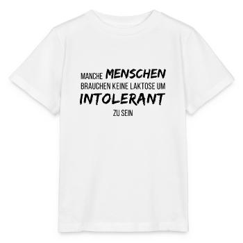 Lustig Gegen Rechts und Nazis Spruch Demonstration - Stanley/Stella Kinder T-Shirt MINI CREATOR  - Weiß - Vorne - Maike (125cm)
