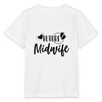 Hebamme in Ausbildung - Stanley/Stella Kinder T-Shirt MINI CREATOR  - Weiß - Vorne - Maike (125cm)