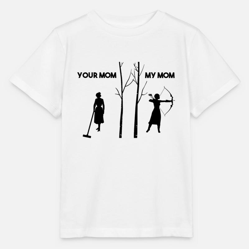 votre mère my mom bow arrow - T-shirt bio MINI CREATOR Stanley/Stella Enfant - blanc