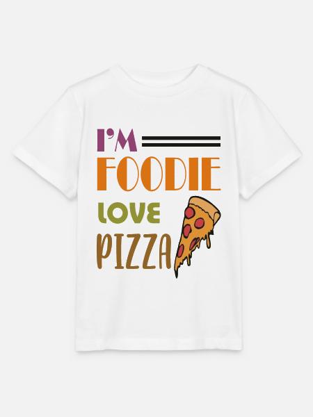 Liebe Pizza - Stanley/Stella Kinder T-Shirt MINI CREATOR - Weiß