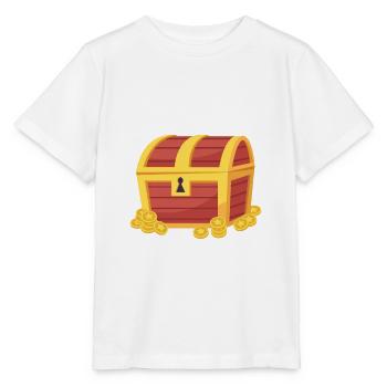 Coffre au trésor - T-shirt bio MINI CREATOR Stanley/Stella Enfant - blanc - Devant - Maike (125cm)