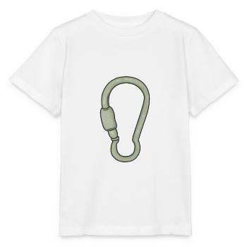 Snap hook climbing climber - Stanley/Stella MINI CREATOR Kids’ T-Shirt - white - Front - Maike (125cm)