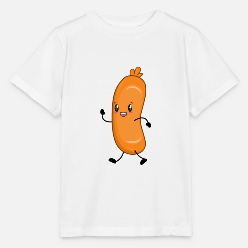 Saucisses saucisses - T-shirt bio MINI CREATOR Stanley/Stella Enfant - blanc