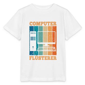Computerflüsterer Informatiker Retro PC Computer - Stanley/Stella Kinder T-Shirt MINI CREATOR  - Weiß - Vorne - Maike (125cm)