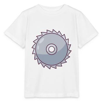 Scie circulaire - T-shirt bio MINI CREATOR Stanley/Stella Enfant - blanc - Devant - Maike (125cm)