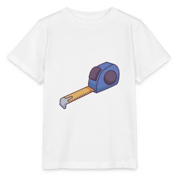 Ruban à mesurer Trademen - T-shirt bio MINI CREATOR Stanley/Stella Enfant - blanc - Devant - Maike (125cm)