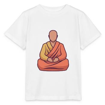 A Monk Practicing Yoga - Stanley/Stella MINI CREATOR Kids’ T-Shirt - white - Front - Maike (125cm)