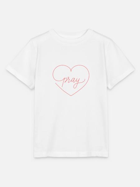 Pray - Stanley/Stella Kinder T-Shirt MINI CREATOR - Weiß