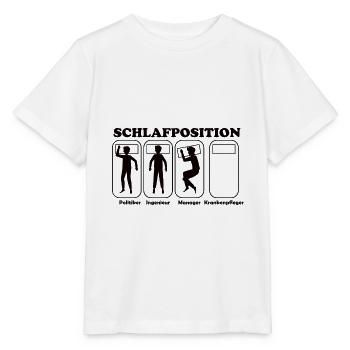 Schlafposition Krankenpfleger - Stanley/Stella Kinder T-Shirt MINI CREATOR  - Weiß - Vorne - Maike (125cm)