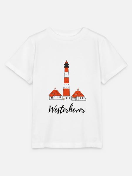 Leuchtturm Westerhever St. Peter Ording - Stanley/Stella Kinder T-Shirt MINI CREATOR - Weiß