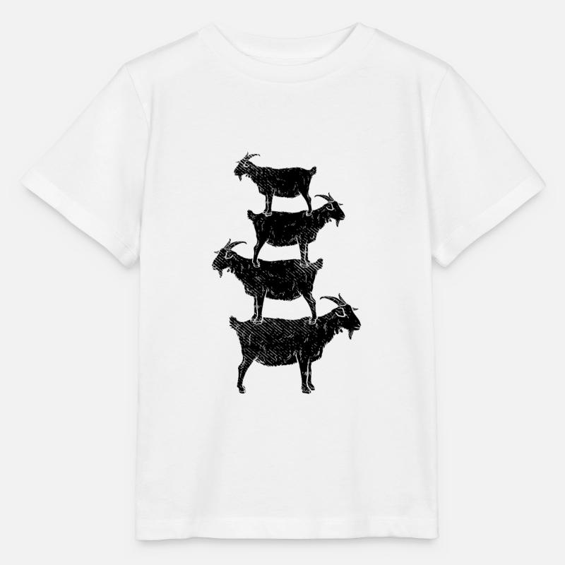 Ziege Ziegen Haustier - Stanley/Stella Kinder T-Shirt MINI CREATOR  - Weiß