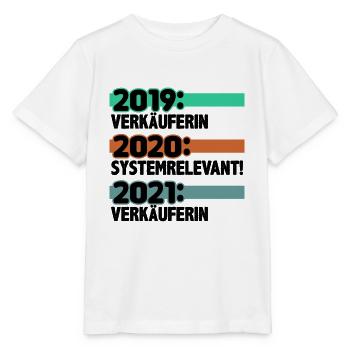 Verkäuferin Kassiererin - Stanley/Stella Kinder T-Shirt MINI CREATOR  - Weiß - Vorne - Maike (125cm)