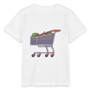 Panier avec des aliments biologiques - T-shirt bio MINI CREATOR Stanley/Stella Enfant - blanc - Devant - Maike (125cm)
