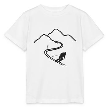 Ski Driving Winter Winter Sports Gift - Stanley/Stella MINI CREATOR Kids’ T-Shirt - white - Front - Maike (125cm)