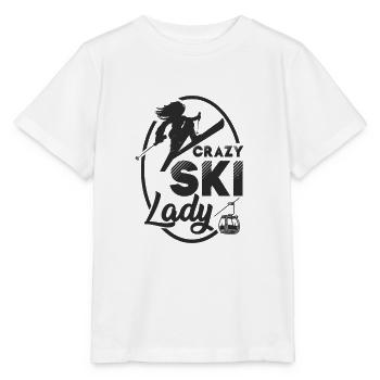 Skiing winter winter sports gift - Stanley/Stella MINI CREATOR Kids’ T-Shirt - white - Front - Maike (125cm)