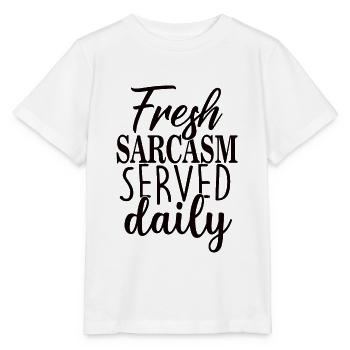 Fresh sarcasm served daily - Stanley/Stella MINI CREATOR Kids’ T-Shirt - white - Front - Maike (125cm)