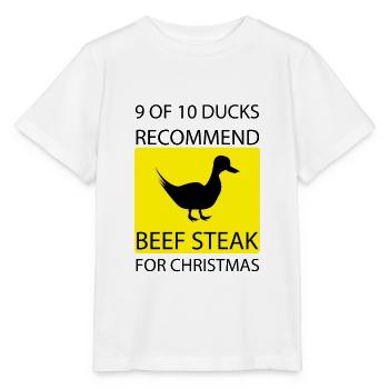Canard Canard Grinchet Quak - T-shirt bio MINI CREATOR Stanley/Stella Enfant - blanc - Devant - Maike (125cm)