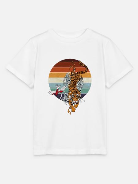 Japanischer wilder Spirit Tiger | My spirit Animal - Stanley/Stella Kinder T-Shirt MINI CREATOR - Weiß