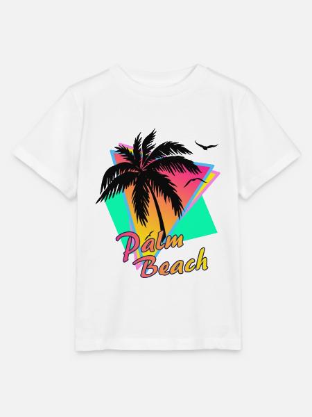 Palmenstrand - Stanley/Stella Kinder T-Shirt MINI CREATOR - Weiß