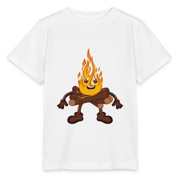 Feu de camp Feu - T-shirt bio MINI CREATOR Stanley/Stella Enfant - blanc - Devant - Maike (125cm)
