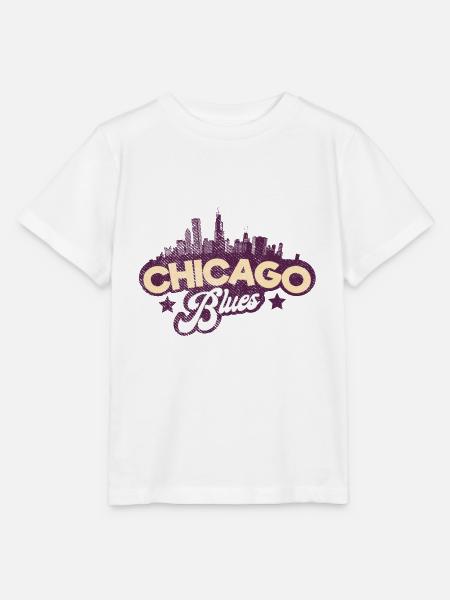 Chicago Blues Musik - Stanley/Stella Kinder T-Shirt MINI CREATOR  - Weiß