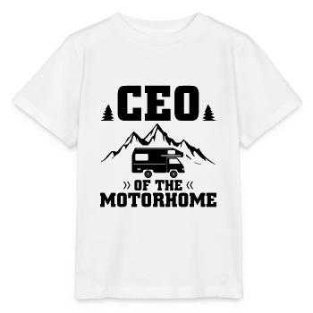 RV CEO Of The Motorhome Chef - T-shirt bio MINI CREATOR Stanley/Stella Enfant - blanc - Devant - Maike (125cm)
