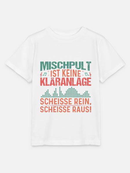 Tontechniker DJ lustiges Designs Mischpult - Stanley/Stella Kinder T-Shirt MINI CREATOR - Weiß