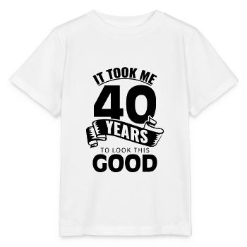 40 ans 40 ans - T-shirt bio MINI CREATOR Stanley/Stella Enfant - blanc - Devant - Maike (125cm)