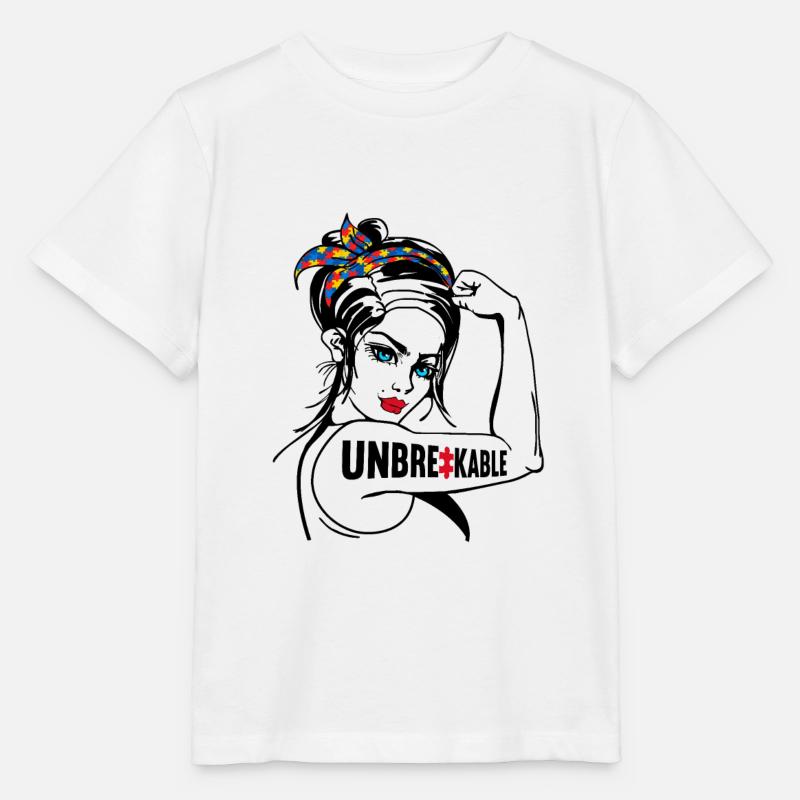 Autisme Conscience - T-shirt bio MINI CREATOR Stanley/Stella Enfant - blanc