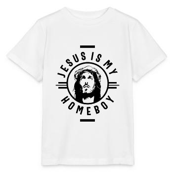 Jésus | Citation chrétienne drôle de dicton - T-shirt bio MINI CREATOR Stanley/Stella Enfant - blanc - Devant - Maike (125cm)